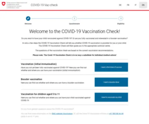 Covid19-IMPF-Check.ch(Covid 19 IMPF Check) Screenshot