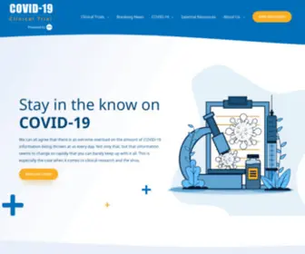 Covid19Clinicaltrial.com(19 Clinical Trial) Screenshot