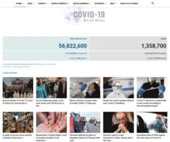 Covid19Data.com(Covid 19 Data) Screenshot