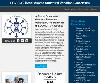 Covid19Hostgenomesv.org(19 Host Genome Structural Variation Consortium) Screenshot