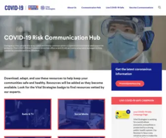 Covid19Riskcomms.org(19 Risk Communications Hub) Screenshot