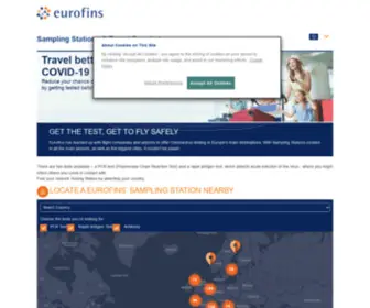 Covid19Testing.eu(Eurofins Scientific) Screenshot