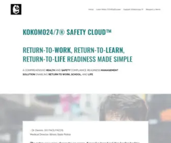 Covid247.org(By Kokomo24/7 Safety Cloud) Screenshot