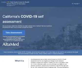 Covidassessment.org(Covidassessment) Screenshot