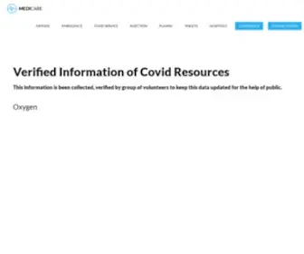 Covidcheck.co.in(Covid Resources) Screenshot