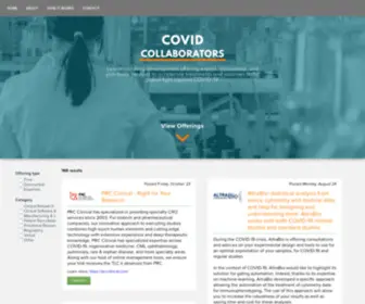 Covidcollaborators.org(COVID Collaborators) Screenshot