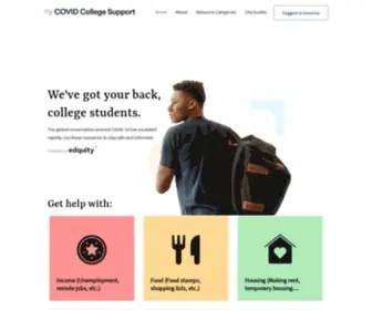 Covidcollegesupport.com(Home) Screenshot