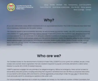 Covidconstitutionalchallengebc.ca(CSASPP) Screenshot