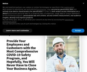 Covidcurb.com(How To Improve COVID Workplace Safety) Screenshot