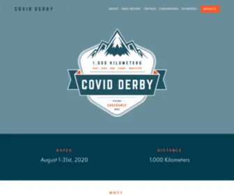Covidderby.com(The Covid Derby) Screenshot