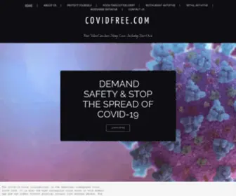 Covidfree.com(19 coronavirus protect my company restaurant) Screenshot