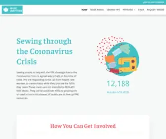 Covidmaskcrafters.org(Covidmaskcrafters) Screenshot
