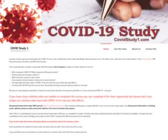 Covidstudy1.com(Understanding COVID) Screenshot