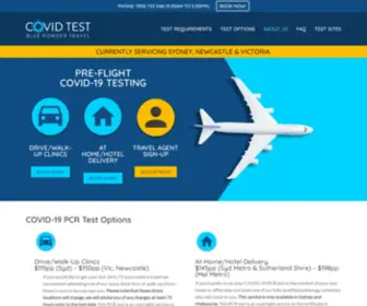 Covidtest.com.au(Pre Flight COVID) Screenshot