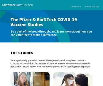 Covidvaccinestudy.com(Pfizer COVID) Screenshot