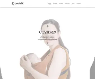 Covidx.eu(Rapid product development to fight the global COVID) Screenshot