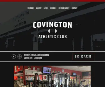 Covingtonathleticclub.com(Covington Athletic Club) Screenshot