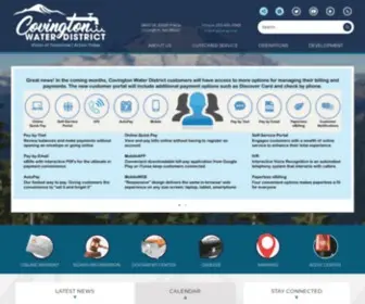 Covingtonwater.com(Covington Water District) Screenshot