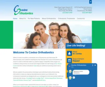 Covinoorthodontics.com(Dr. Steven Covino of Covino Orthodontics) Screenshot