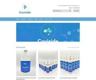 Coviside.com(Medical Grade Hand Sanitizer) Screenshot