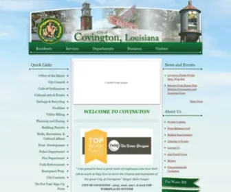 Covla.com(City of Covington Louisiana) Screenshot