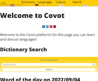 Covot.net(Home Dictionary) Screenshot