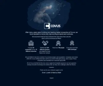 Covus.com(German venture builder based in Berlin) Screenshot