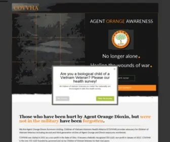 Covvha.net(Children of Vietnam Veterans Health Alliance) Screenshot