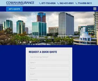 Cowaninsurance.net(Auto & Home Insurance Business & Commercial Insurance in California) Screenshot