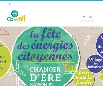 Cowatt.fr(L'Énergie Solaire Citoyenne en Pays de Loire) Screenshot