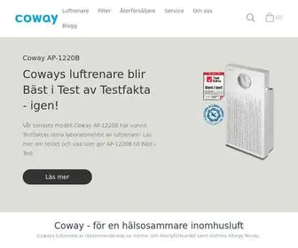 Coway.se(Coway luftvårdsprodukter) Screenshot