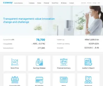 Cowayir.com(Coway IR) Screenshot