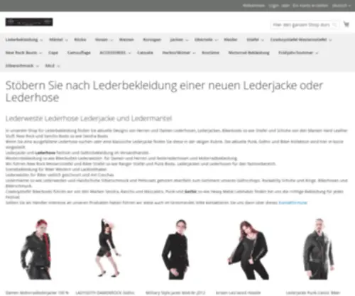 Cowboyboots.de(Lederbekleidung, Lederhose, Lederjacke, Schuhe, Stiefel, Boots) Screenshot