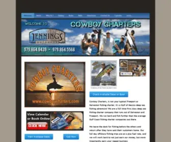 Cowboycharters.com(Cowboy Charters In Galveston Texas TX) Screenshot