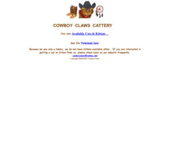 Cowboyclaws.com(Cornish Rex & Peterbald Cats & Kittens For Sale) Screenshot