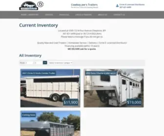 Cowboyjoestrailers.com(For All Your Livestock hauling Needs) Screenshot