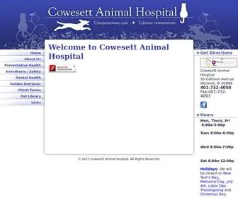 Cowesettanimalhospital.com(Cowesett Animal Hospital) Screenshot