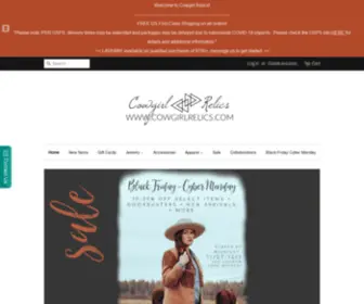 Cowgirlrelics.com(Cowgirl Relics Handcrafted Western Jewelry Made In The USA) Screenshot