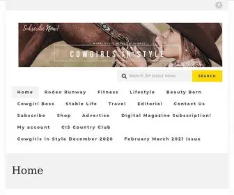 Cowgirlsinstyle.com(Cowgirl Fashion) Screenshot