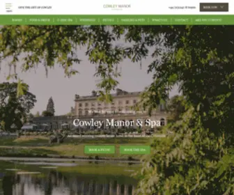 Cowleymanor.com(Luxury Spa Hotel In The Cotswolds) Screenshot