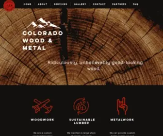 Cowoodandmetal.com(Colorado Wood & Metal) Screenshot