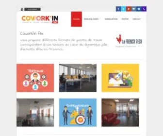 Cowork-IN.fr(Cowork'in Aix vous propose Différents Formats de Postes de Travail correspondant à vos Besoins) Screenshot