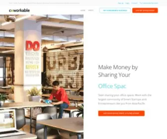 Coworkable.com(Find Shared Office Spaces) Screenshot