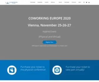 Coworkingeurope.net(Coworking Europe Conference 2020) Screenshot