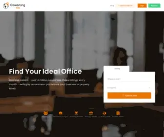 Coworkingsites.com(Home light) Screenshot