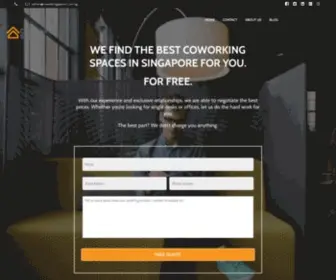 Coworkingspaces.com.sg(Co Working Space Singapore) Screenshot