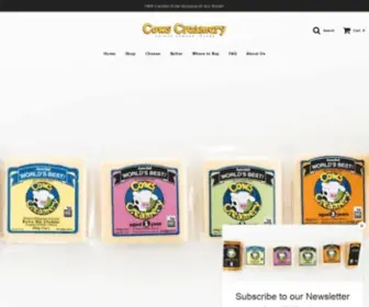Cowscreamery.ca(COWS Creamery) Screenshot
