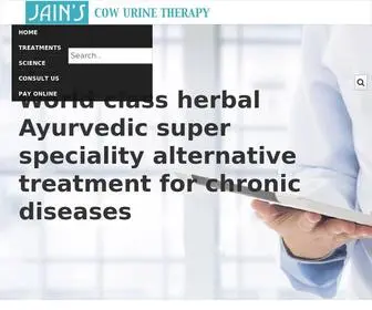 Cowurine.com(Jain's Cow Urine) Screenshot