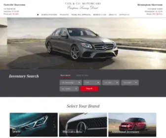 Cox-Motorcars.com(Cox & Co. Motorcars) Screenshot