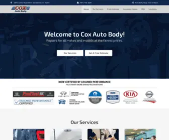 Coxautobody.com(Cox Auto Body Center) Screenshot